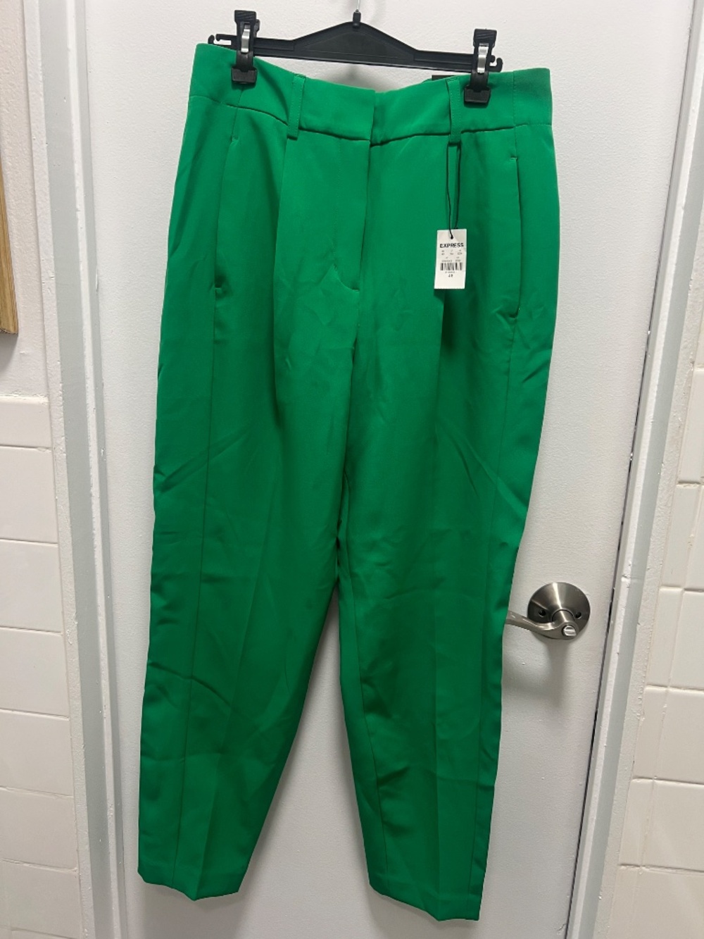 Express Green Boyfriend Blazer and Pleated Pants - Picture 6 of 6